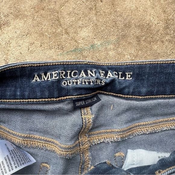 AE AMERICAN EAGLE SKINNY SUPER STRETCH WOMENS JEGGING JEANS SIZE 4 REGULAR - Picture 3 of 8